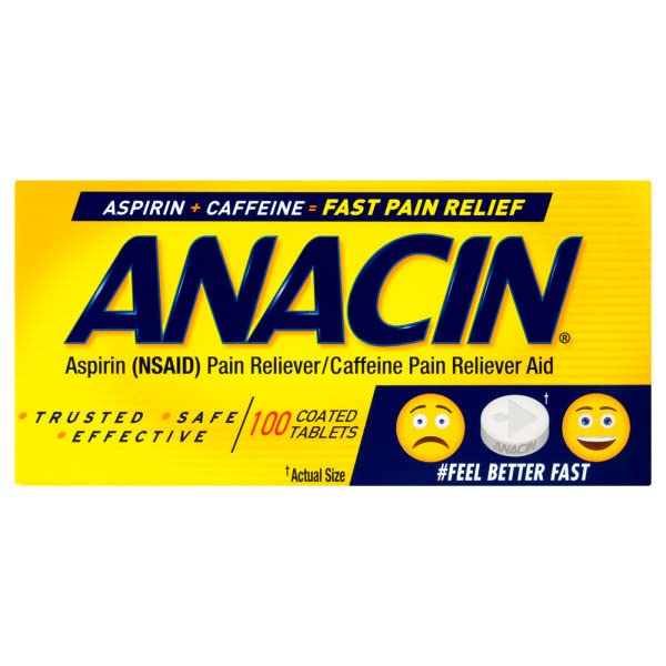 Anacin Pain Reducer 200 Tablets value pack bottles