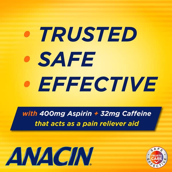 Anacin authentic USA imported pain relief product side view
