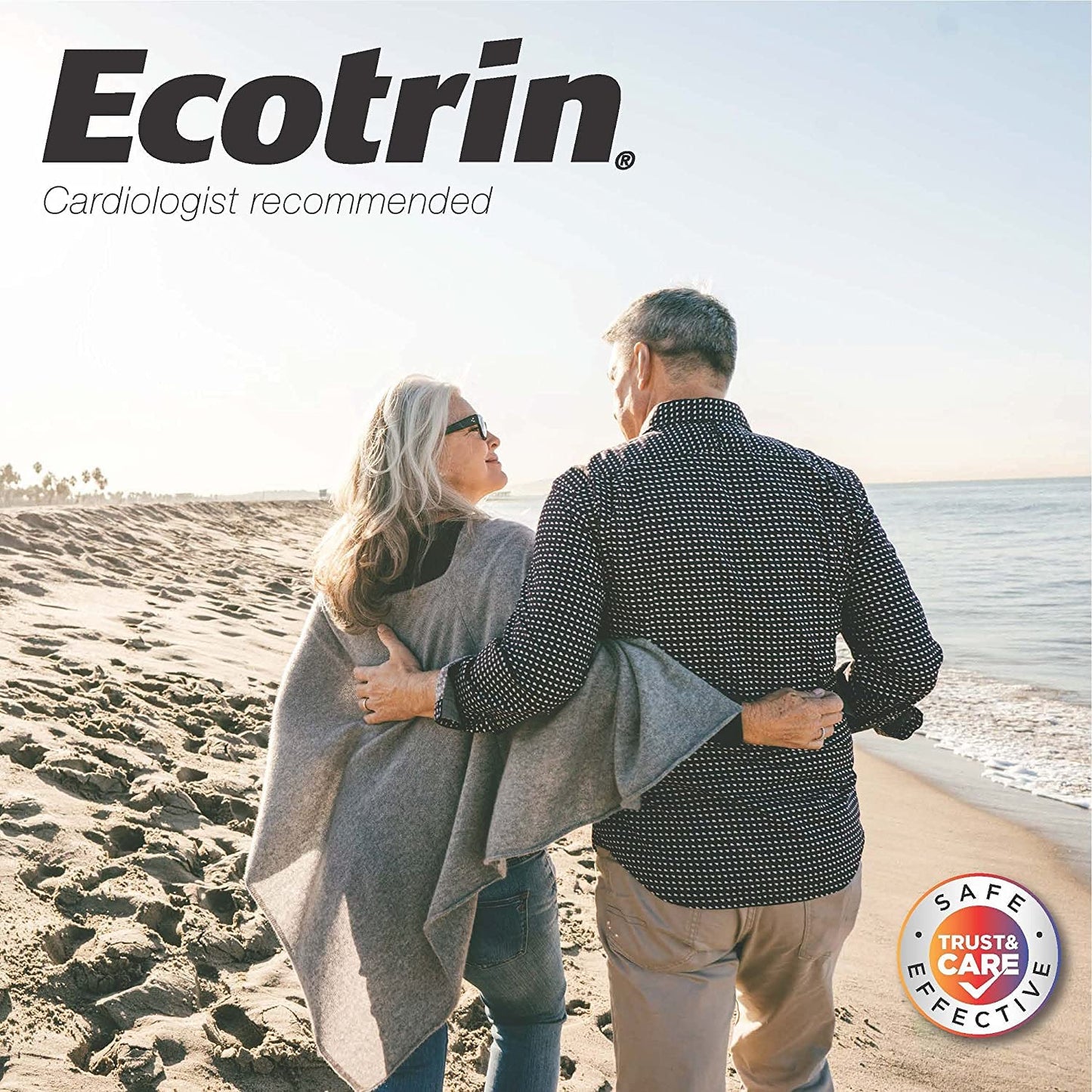 Lifestyle setup showcasing the compact and travel friendly bottles of Ecotrin low dose aspirin for daily wellness regimens.