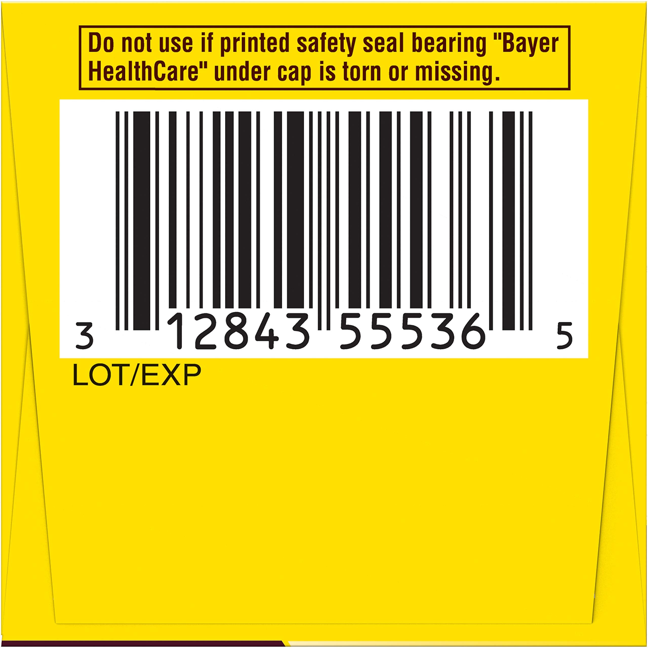 Genuine Bayer nonsteroidal anti inflammatory drug coated tablets label warnings