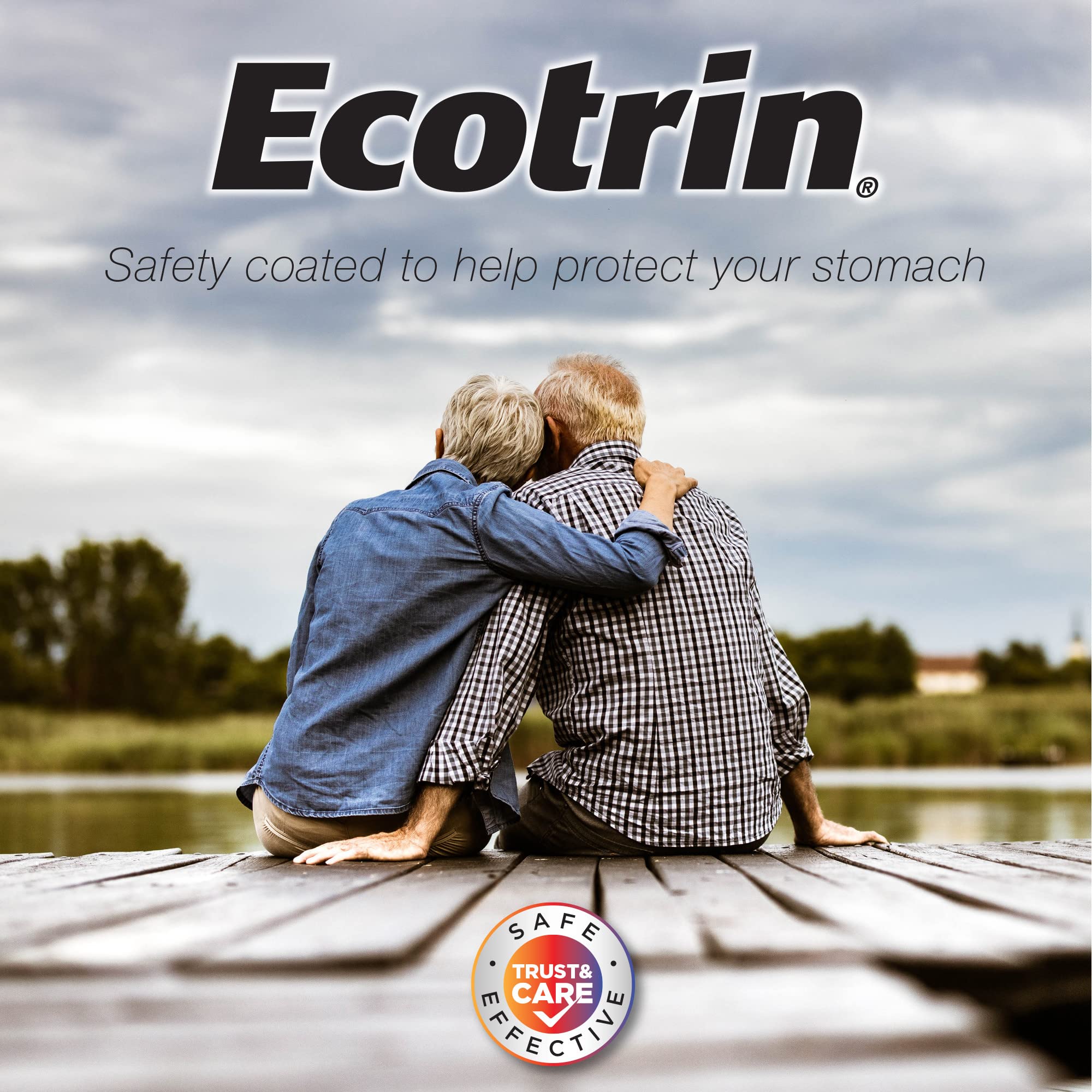 USA imported Ecotrin regular strength pain reliever tablets for daily arthritis management