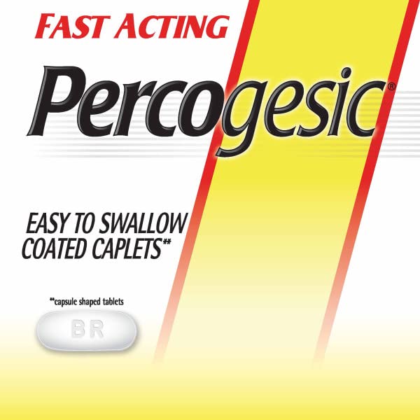Percogesic Original Strength fever reducer product label close up