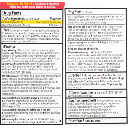 Percogesic non aspirin muscle ache reliever medical information panel