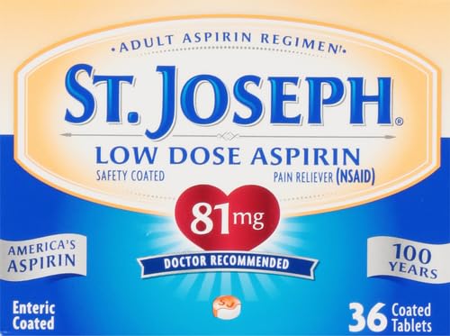 St Joseph Enteric Safety Coated tablets side label displaying drug facts and warnings