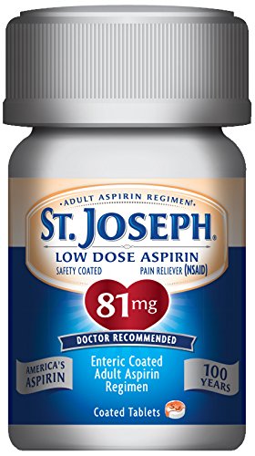 St Joseph safety coated aspirin bottle top showing the secure seal