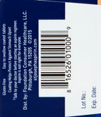 Close up of St Joseph daily regimen aspirin bottle with stomach protection callout