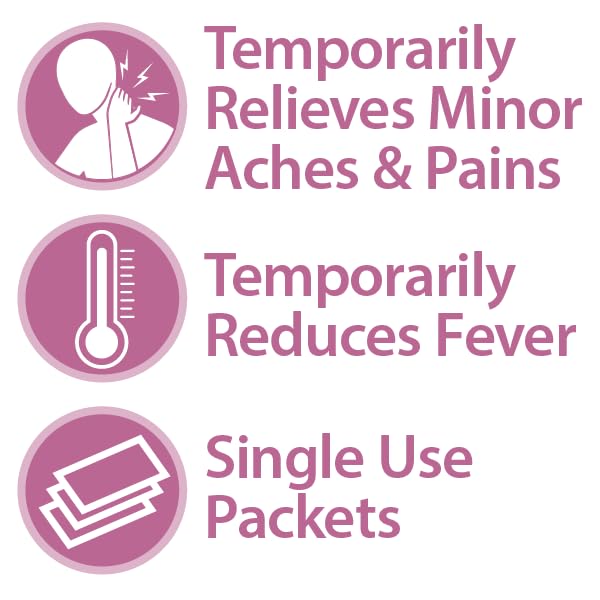 Globe Aspirin 100 count travel friendly single use packets layout