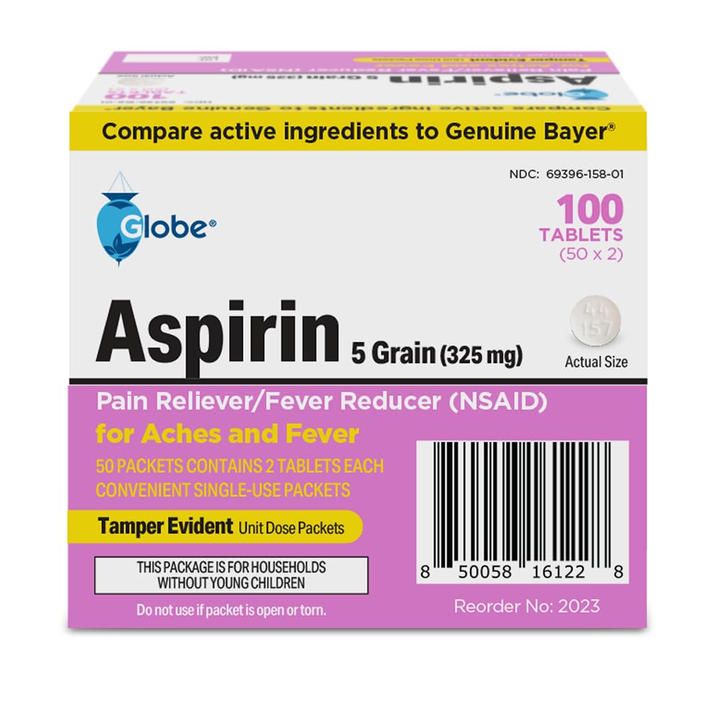 Globe USA imported fever reducer and arthritis pain relief tablets box