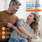Authentic Geri-Care regular strength aspirin 100 count bottle for muscle pain management