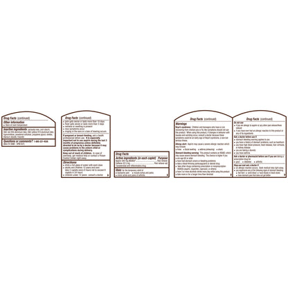 Bayer Back and Body fast acting extra strength formula two hundred count pill bottle side panel