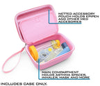CASEMATIX compact travel organizer bag with removable wrist strap attached