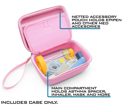 CASEMATIX compact travel organizer bag with removable wrist strap attached