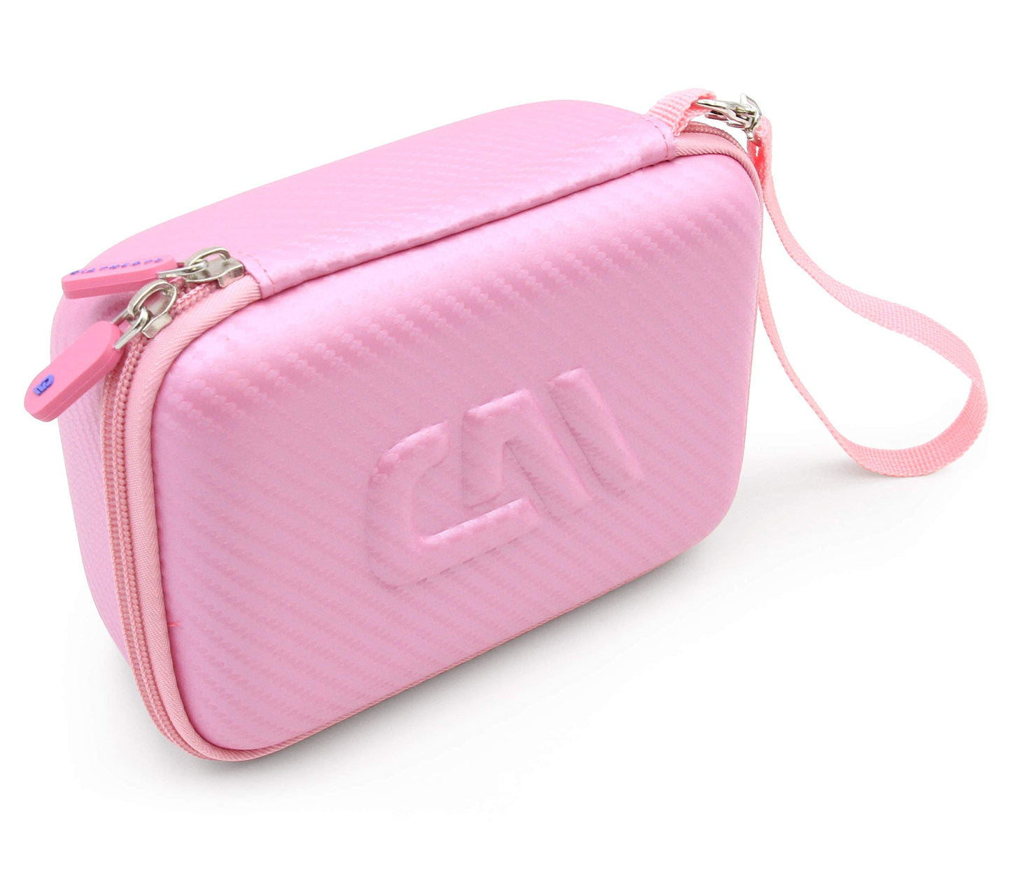 CASEMATIX pink protective medical carrier demonstrating heavy duty reinforced zippers