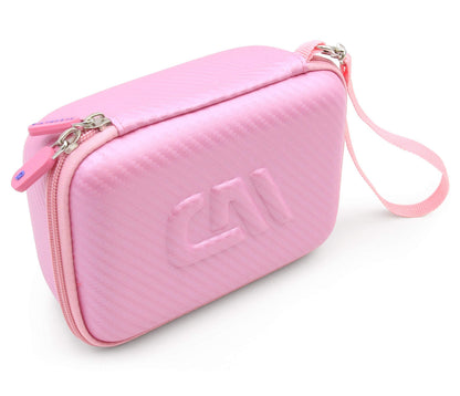 CASEMATIX pink protective medical carrier demonstrating heavy duty reinforced zippers