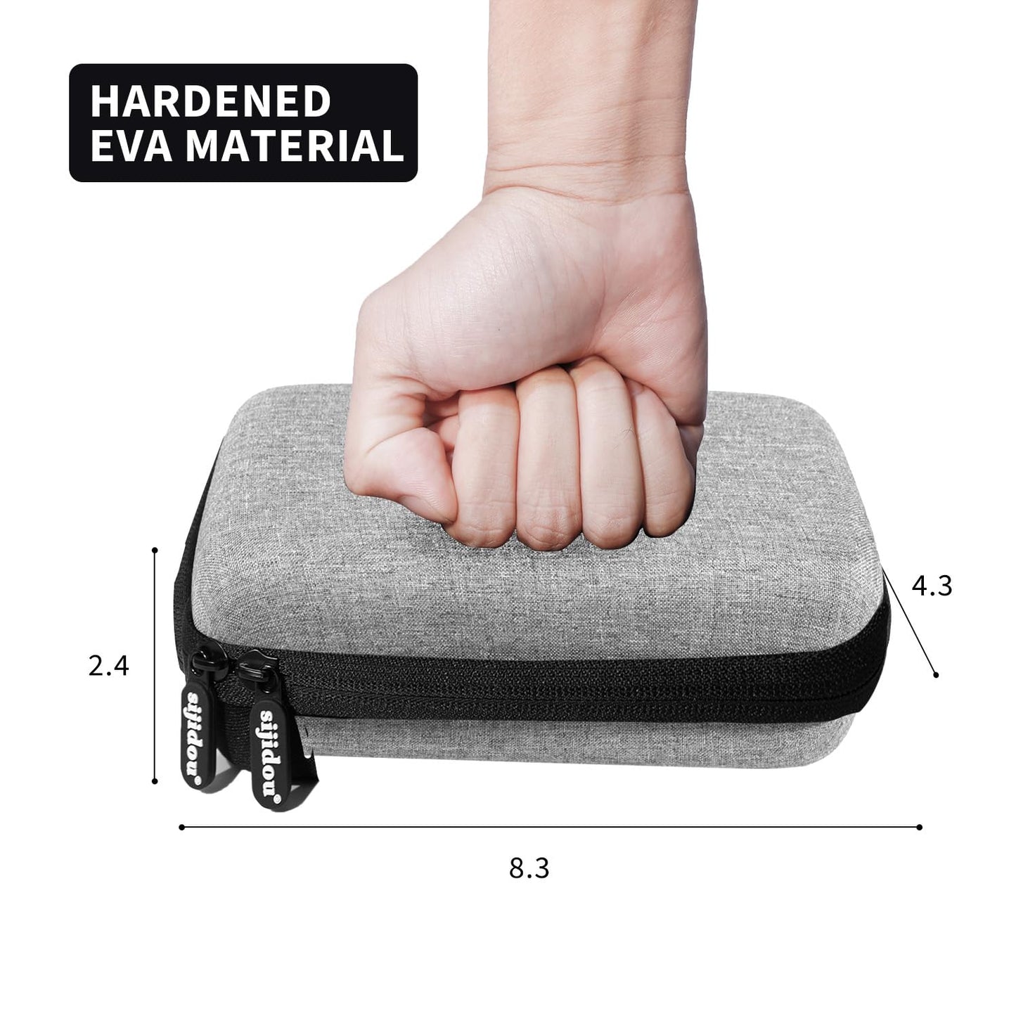 Hard shell protective case for electronic chargers and cables.