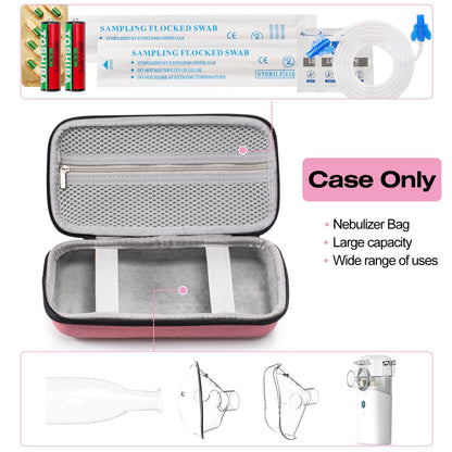 Compact mesh atomizer machine storage bag for kids and adults.