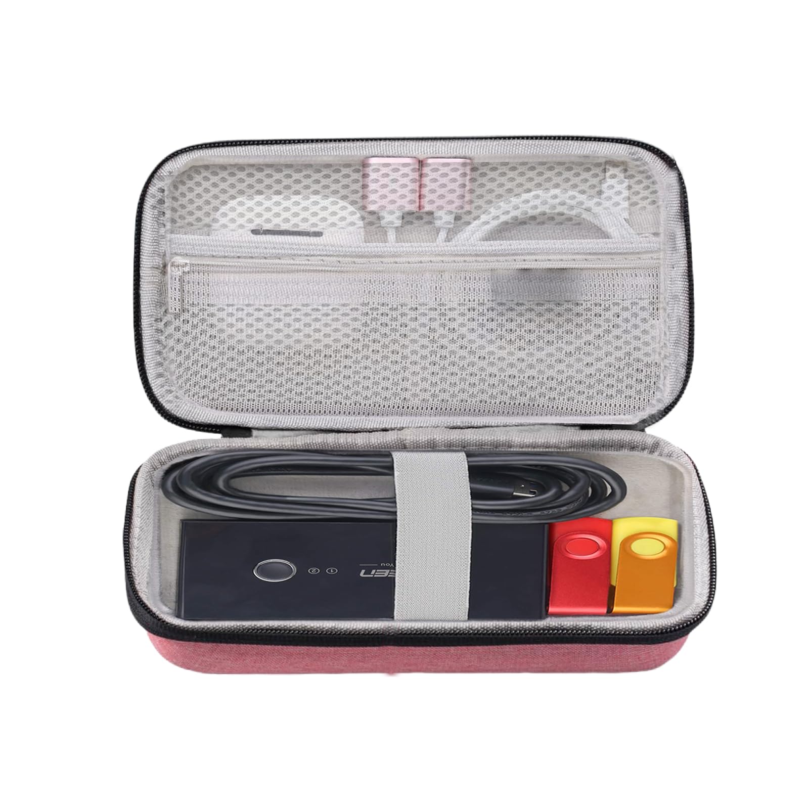 Waterproof polyester travel pouch for diabetic pens and vials.