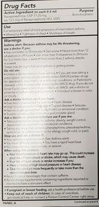 Asthmanefrin racepinephrine inhalation solution sterile foil wrapped individual liquid vials for nebulizer use