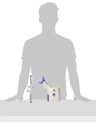 MABIS respiratory steam inhaler device with extension tube and power cord