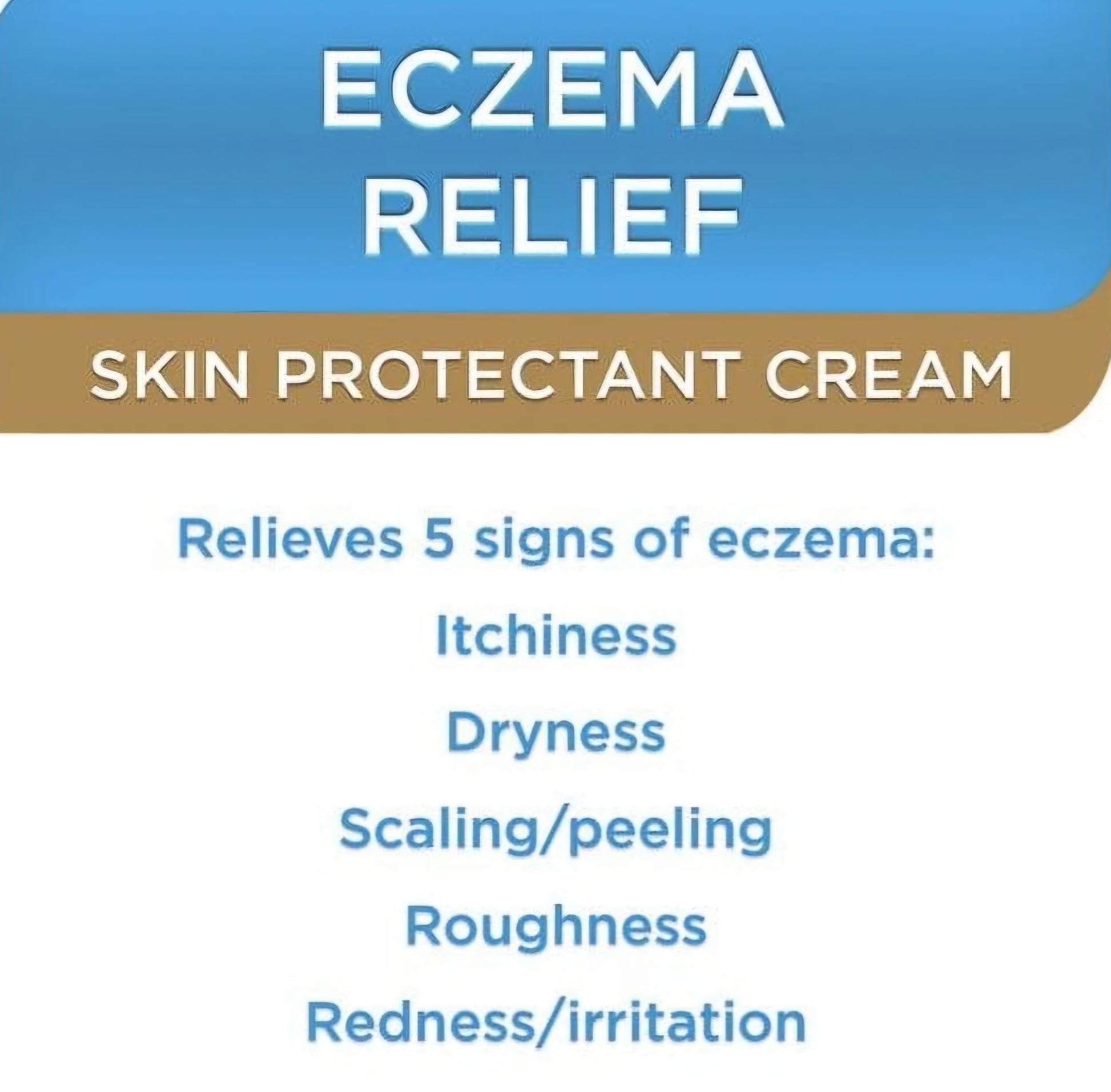 Back label of SUNCKY Eczema Relief Skin Protectant showing active ingredients list and steroid free claim