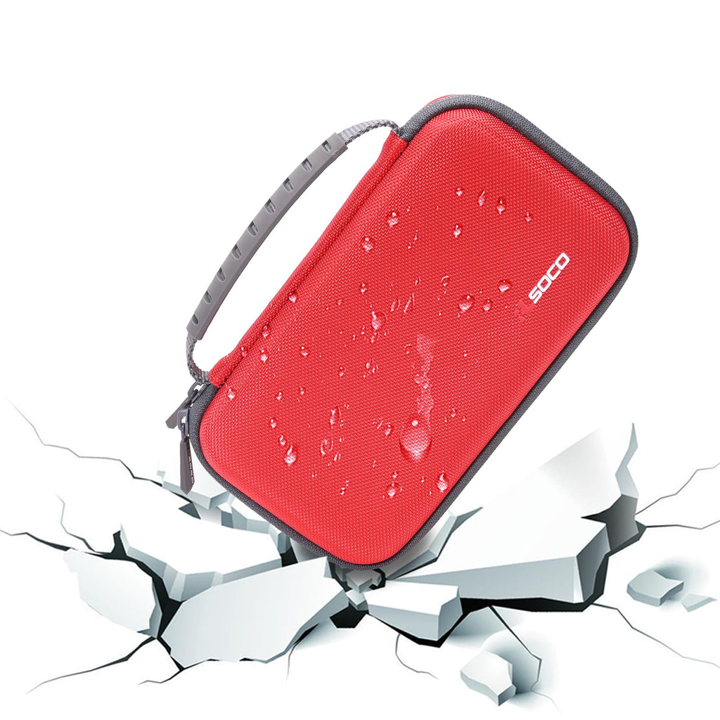 RLSOCO protective hard case highlighting the smooth child-friendly YKK zipper track and reinforced carry handle.