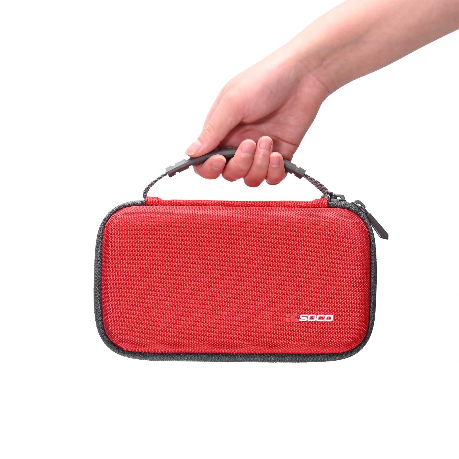 RLSOCO lightweight respiratory kit suitcase packed neatly with a hand-held nebulizer device and medicine accessories.