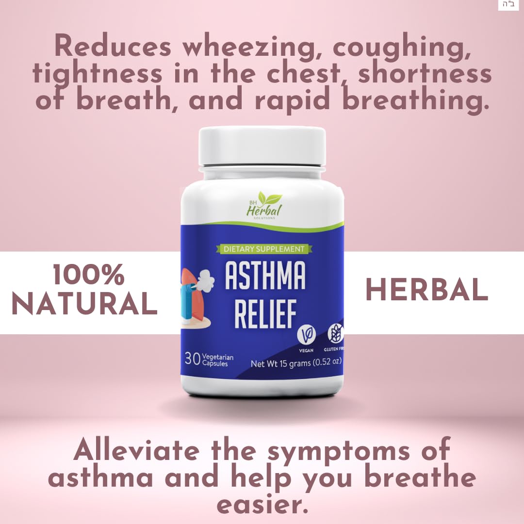 BH Herbal Solutions respiratory supplement bottle showcasing vegan and gluten free labels