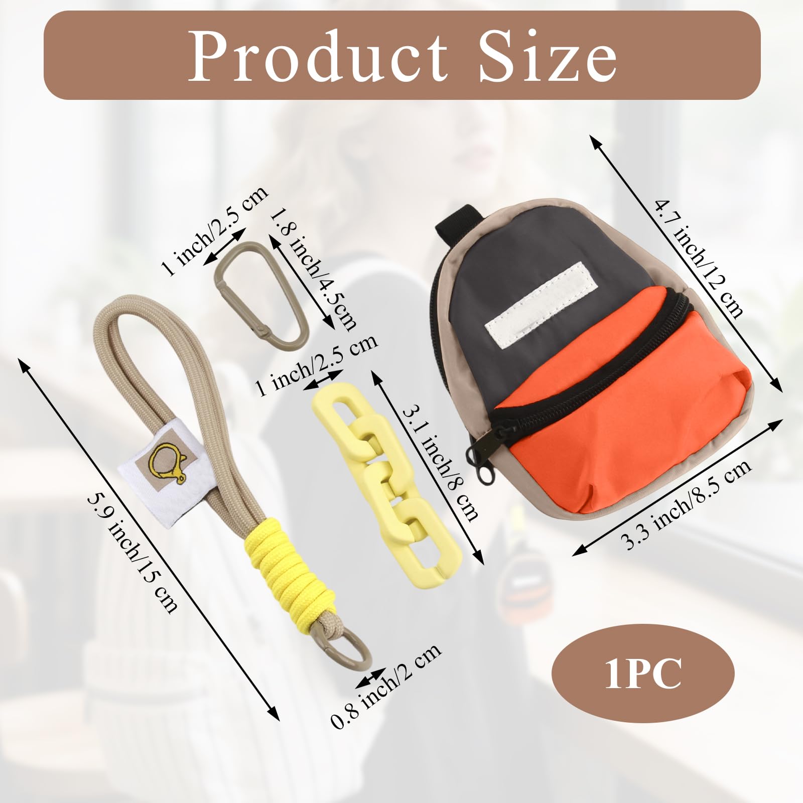Compact medical travel pouch attached to a school backpack strap