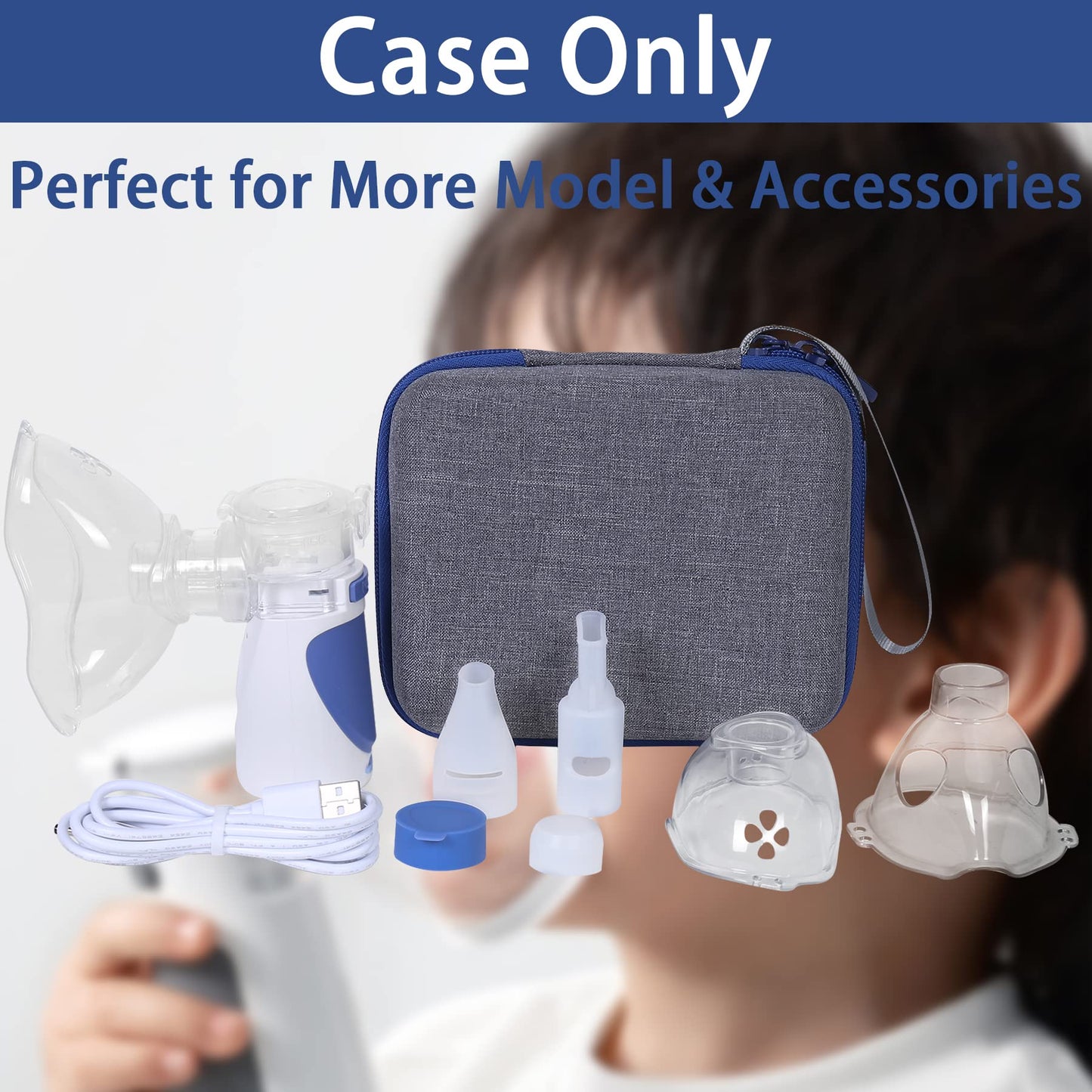 Aenllosi mesh nebulizer protective case showing impact resistance test against accidental drops