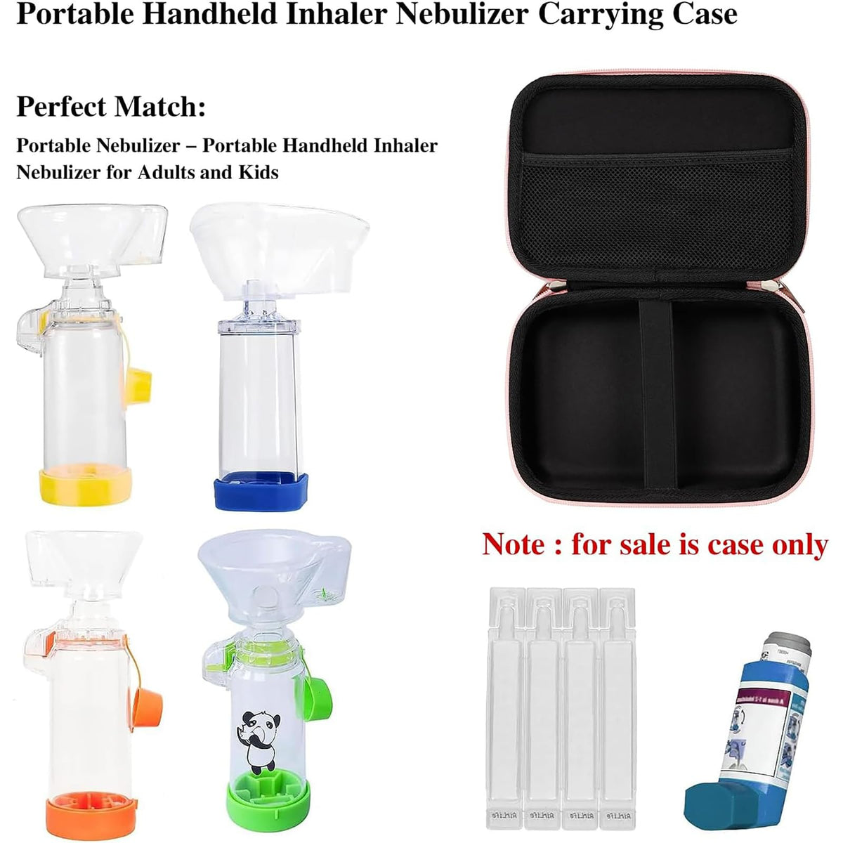 Leayjeen compact shockproof EVA storage bag for children and adult asthma management tools