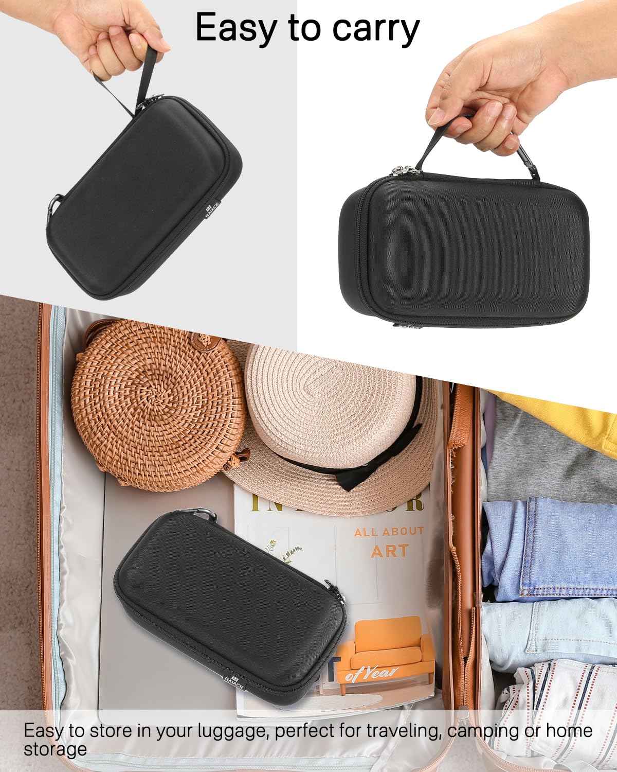 RAIACE portable medicine organizer bag for kids and adults