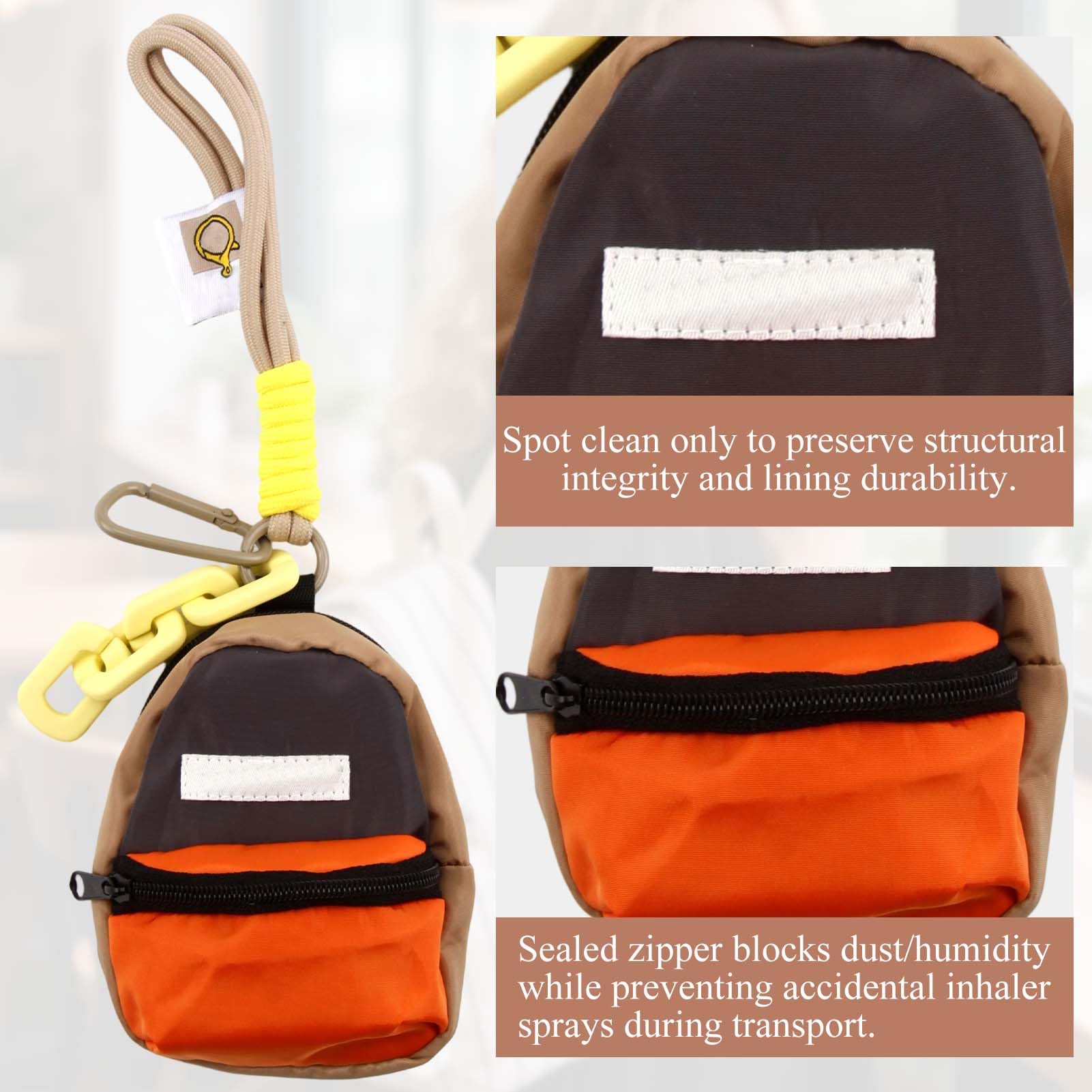 NCHEMDL compact medicine travel case showing durable zipper closure