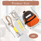 Polyester inhaler holder keychain hanging securely from a metal belt loop