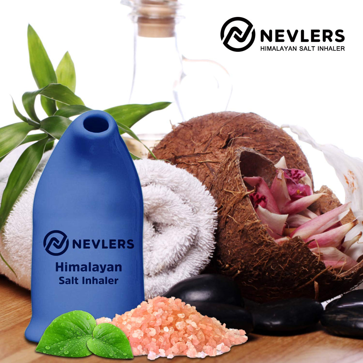 Bottom compartment of Nevlers ceramic inhaler where salt crystals are loaded