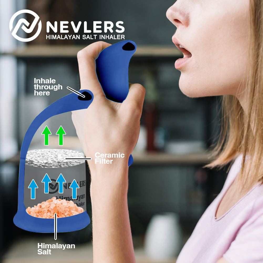 Nevlers salt therapy kit unboxed demonstrating all included wellness components