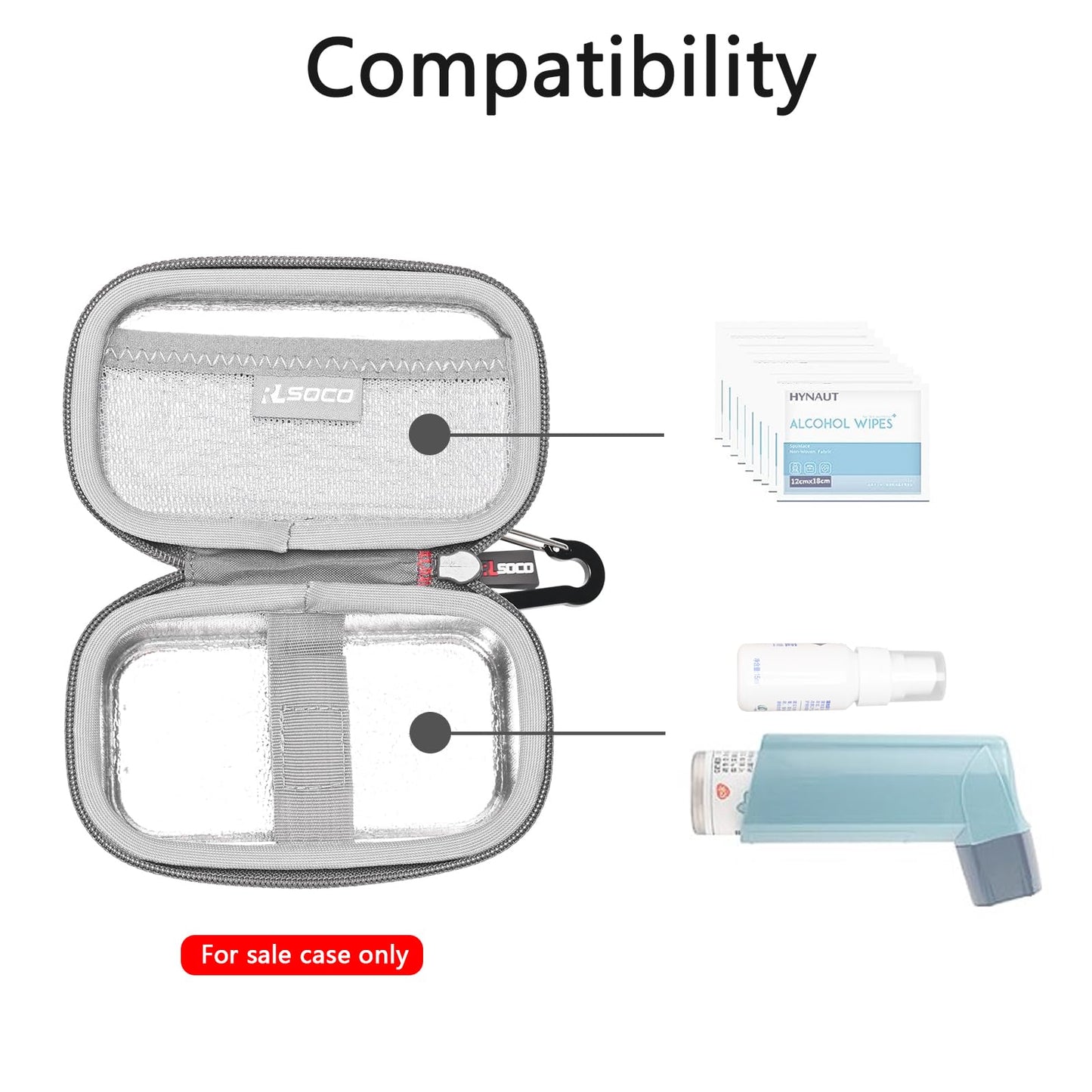 Dustproof hard shell protective cover designed for kids and adults asthma devices.