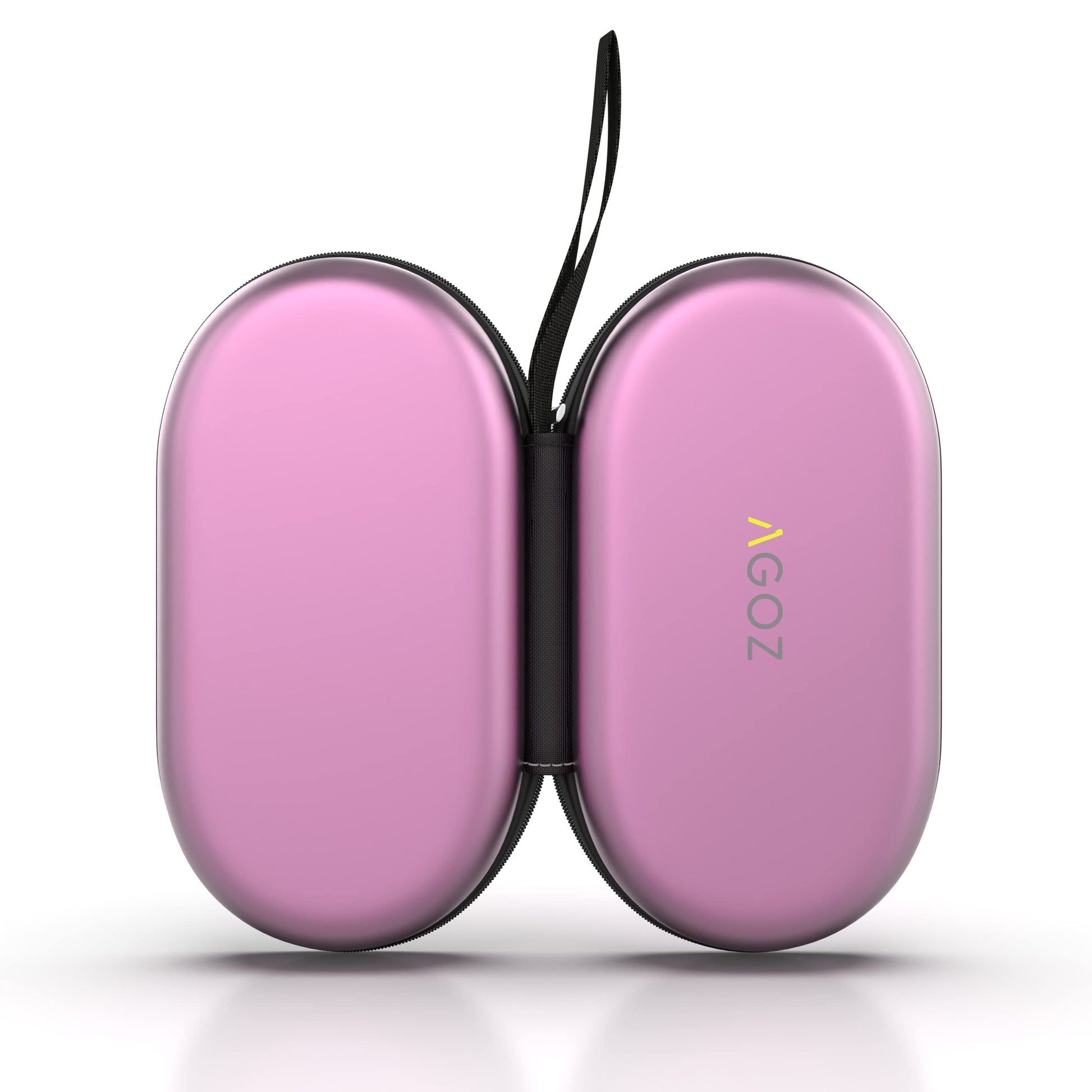 AGOZ hard protective carry case side profile illustrating compact slim design