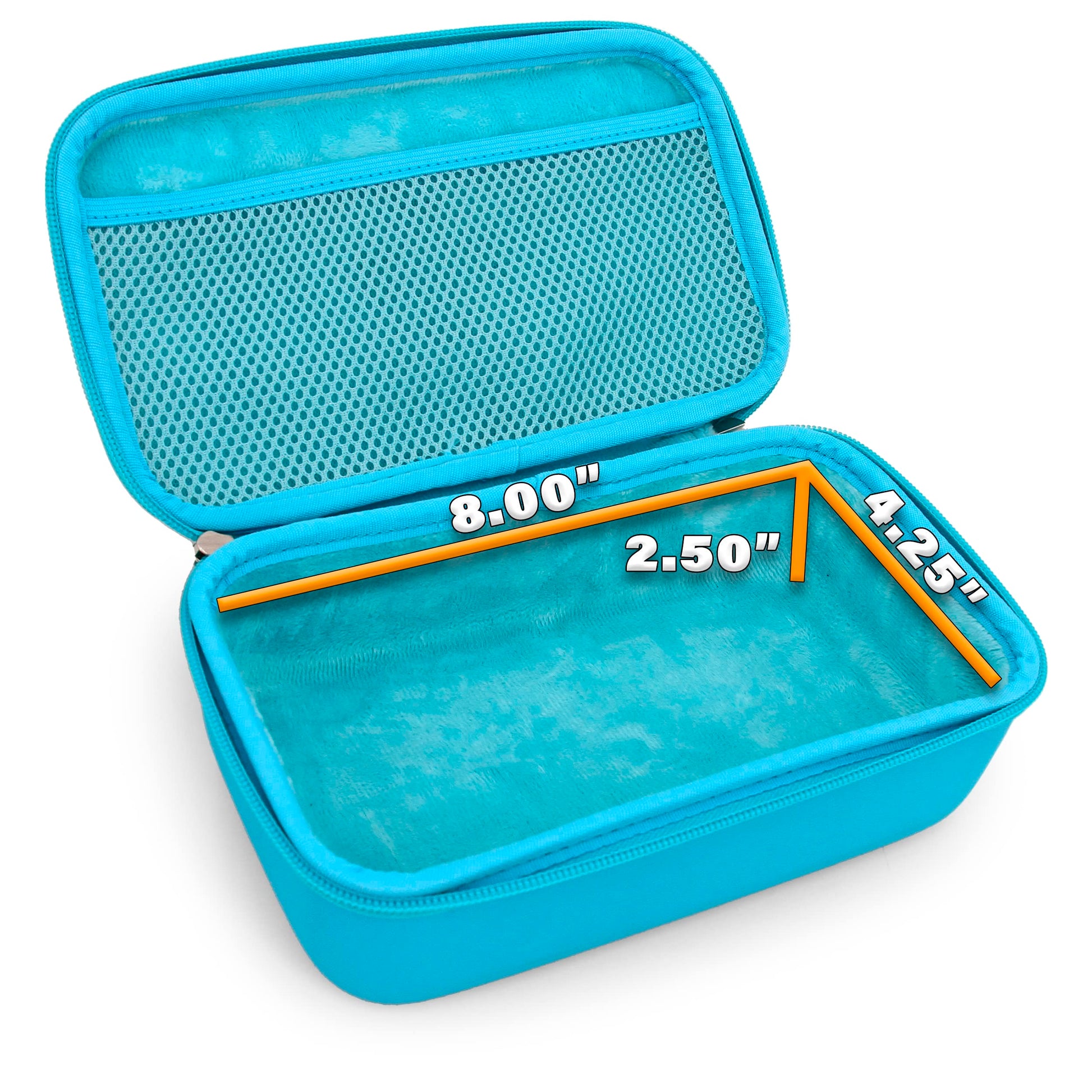 CASEMATIX turquoise respiratory travel pouch featuring exterior medical cross