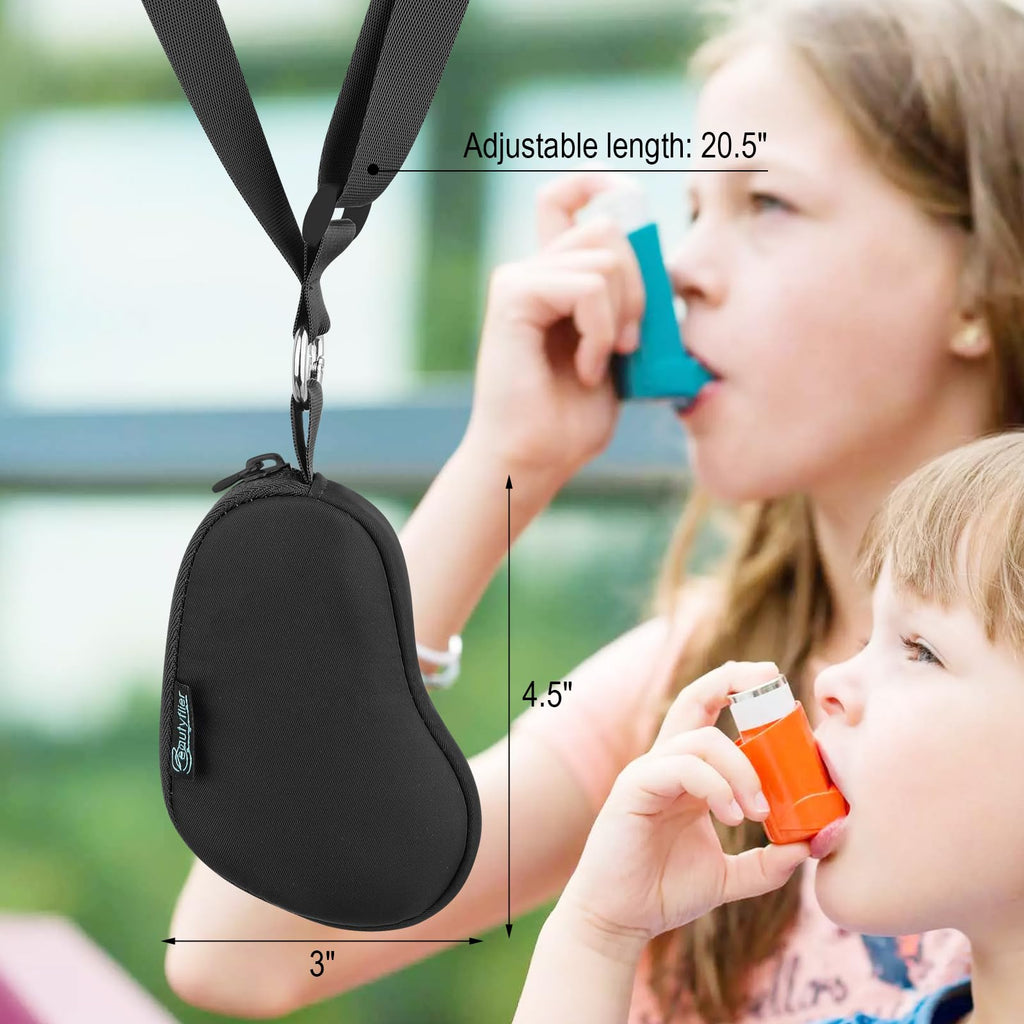 Beautyflier travel pouch showing the durable carabiner clip attached to a backpack loop.