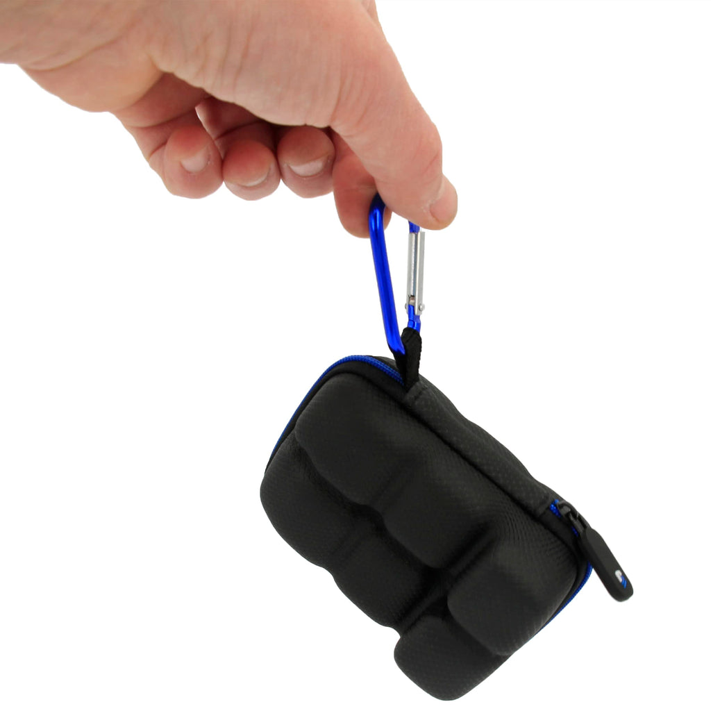 CASEMATIX premium imported health accessory pouch detailing exact exterior dimensions and sleek portable profile