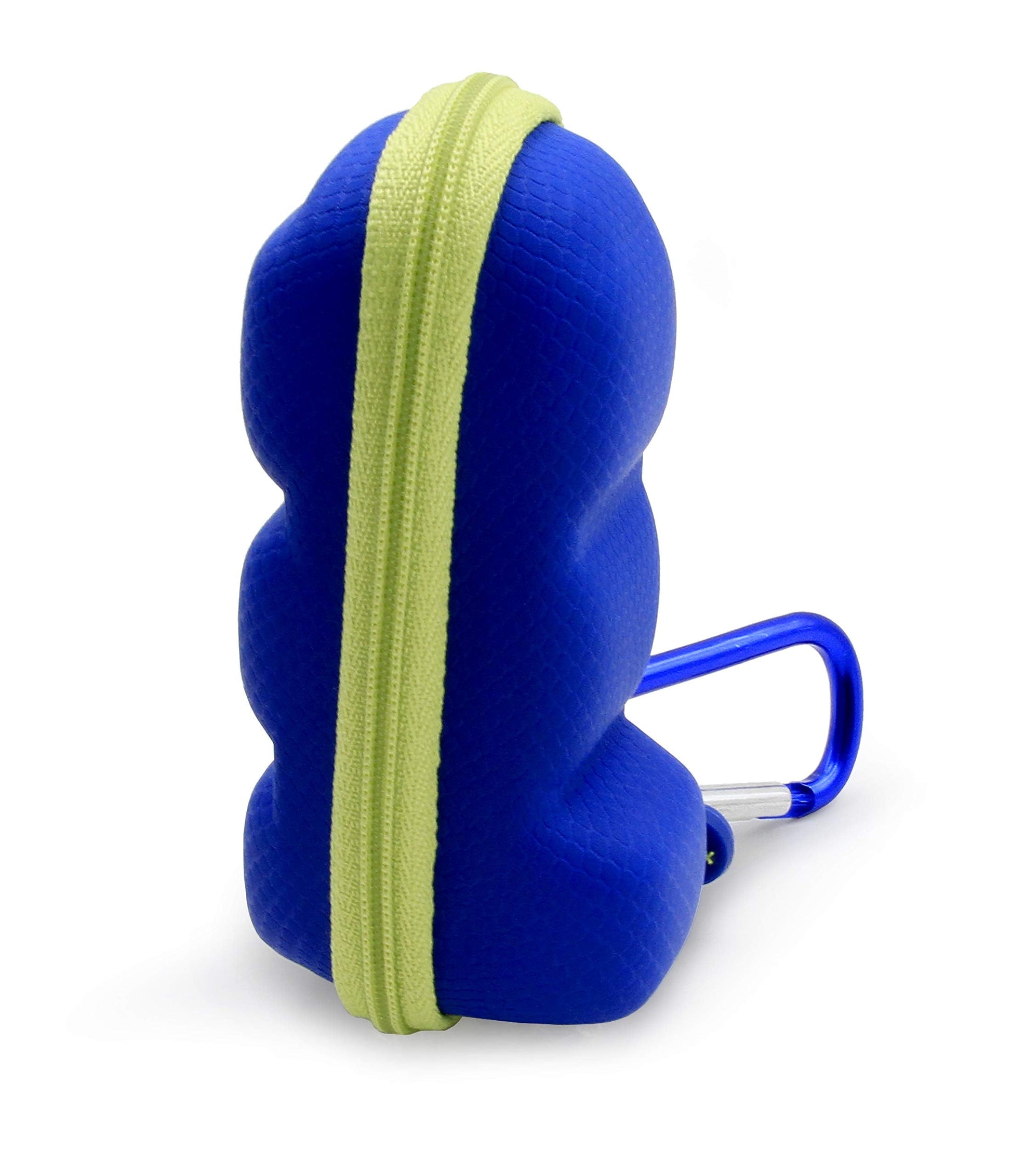 CASEMATIX hard shell EVA medication carrier demonstrating compact size next to everyday bag items