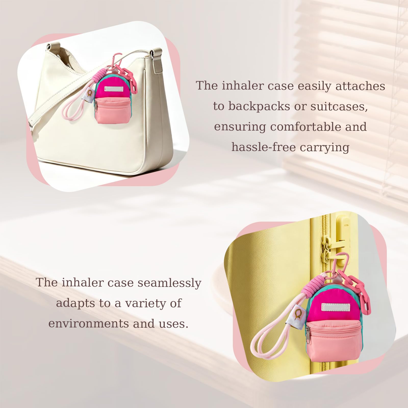 Scktoo small medication organizer bag displaying the secure zipper closure mechanism