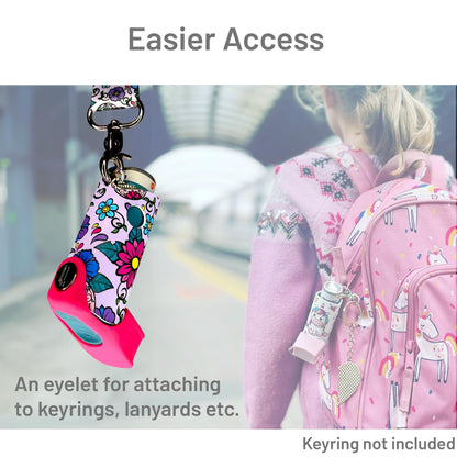 Kids and adults fashion medical accessory by The Inhaler Tailor in sugar skull theme