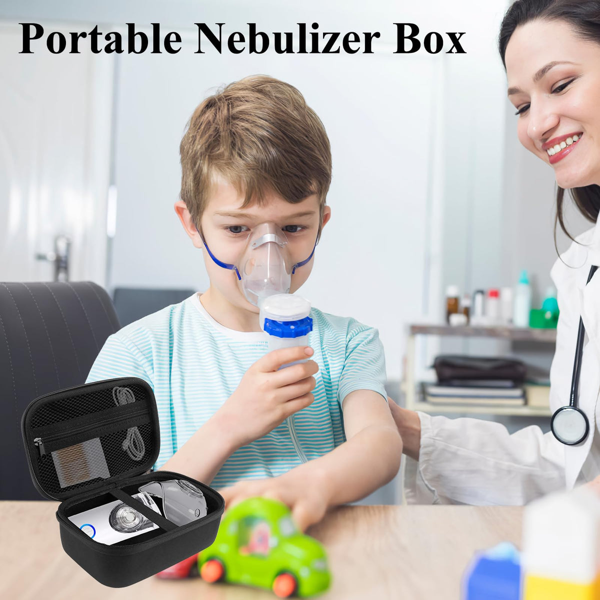 SHFGYG handheld mesh atomizer case showing premium dual zippers details