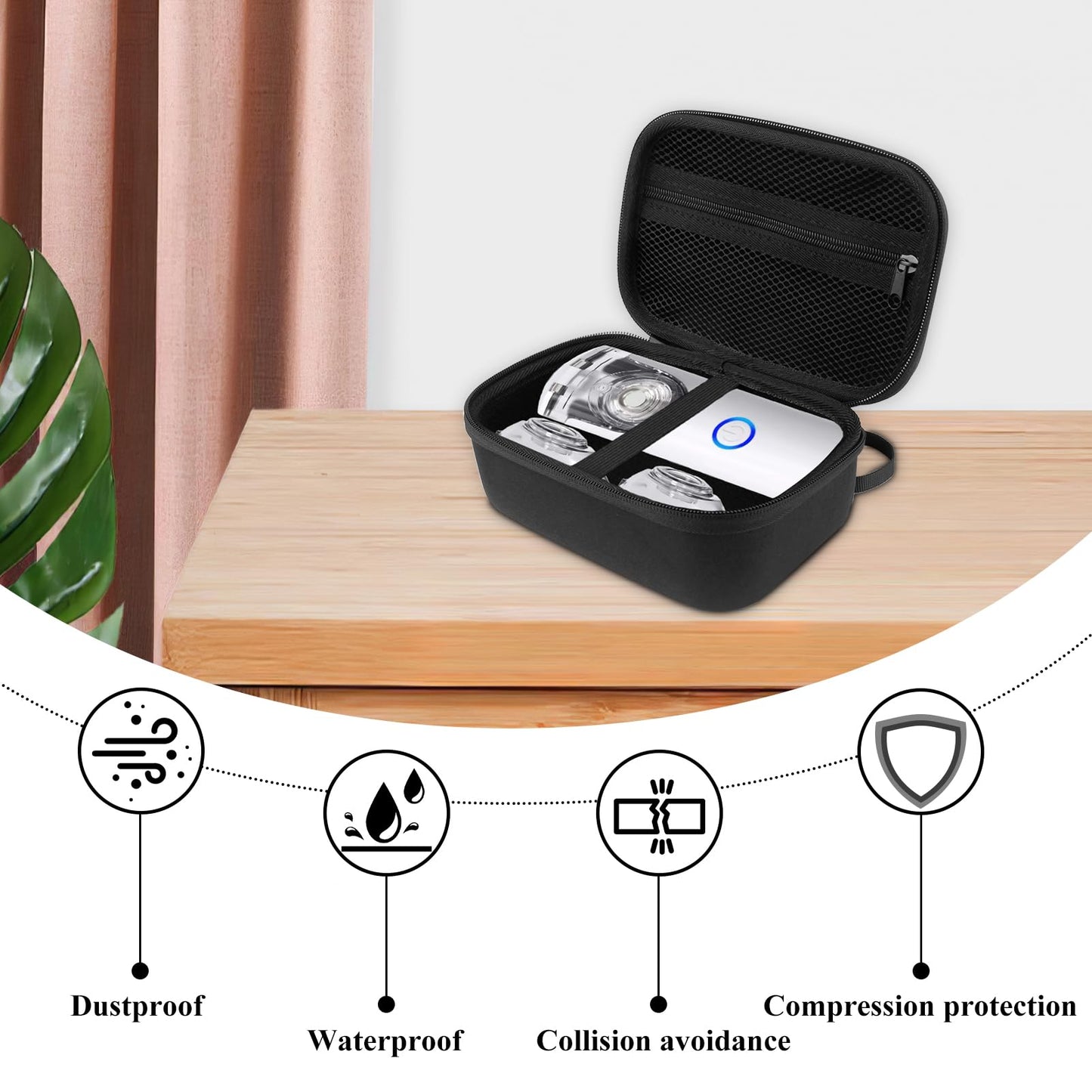 SHFGYG compact medical storage pouch being packed into travel luggage