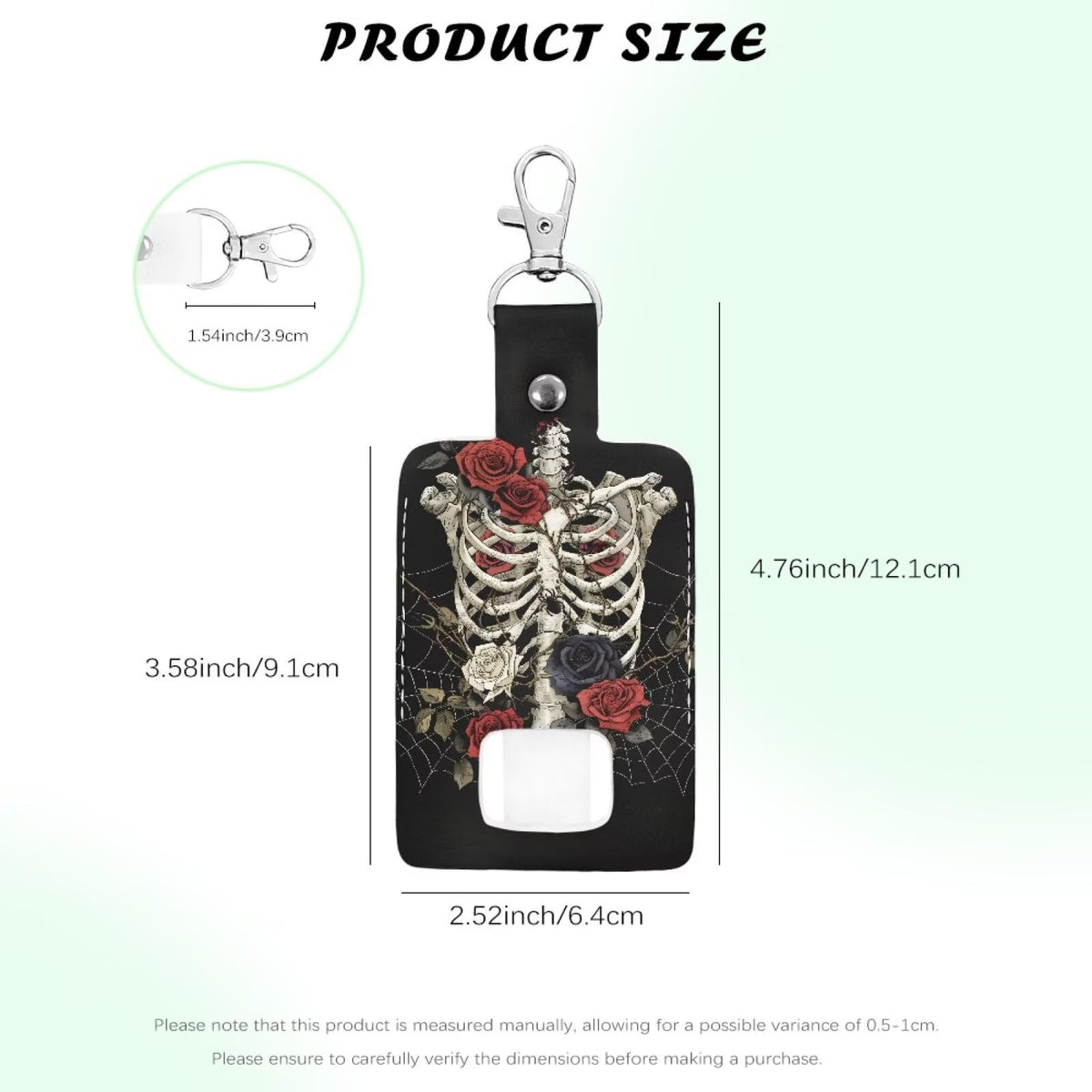 Gomyblomy portable handy mini holster side profile showing thick protective leather material
