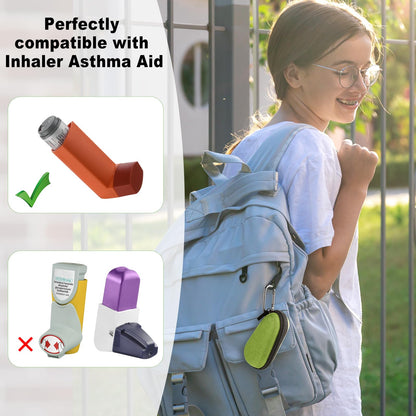 Beautyflier portable inhaler carrier holder with attached keychain carabiner