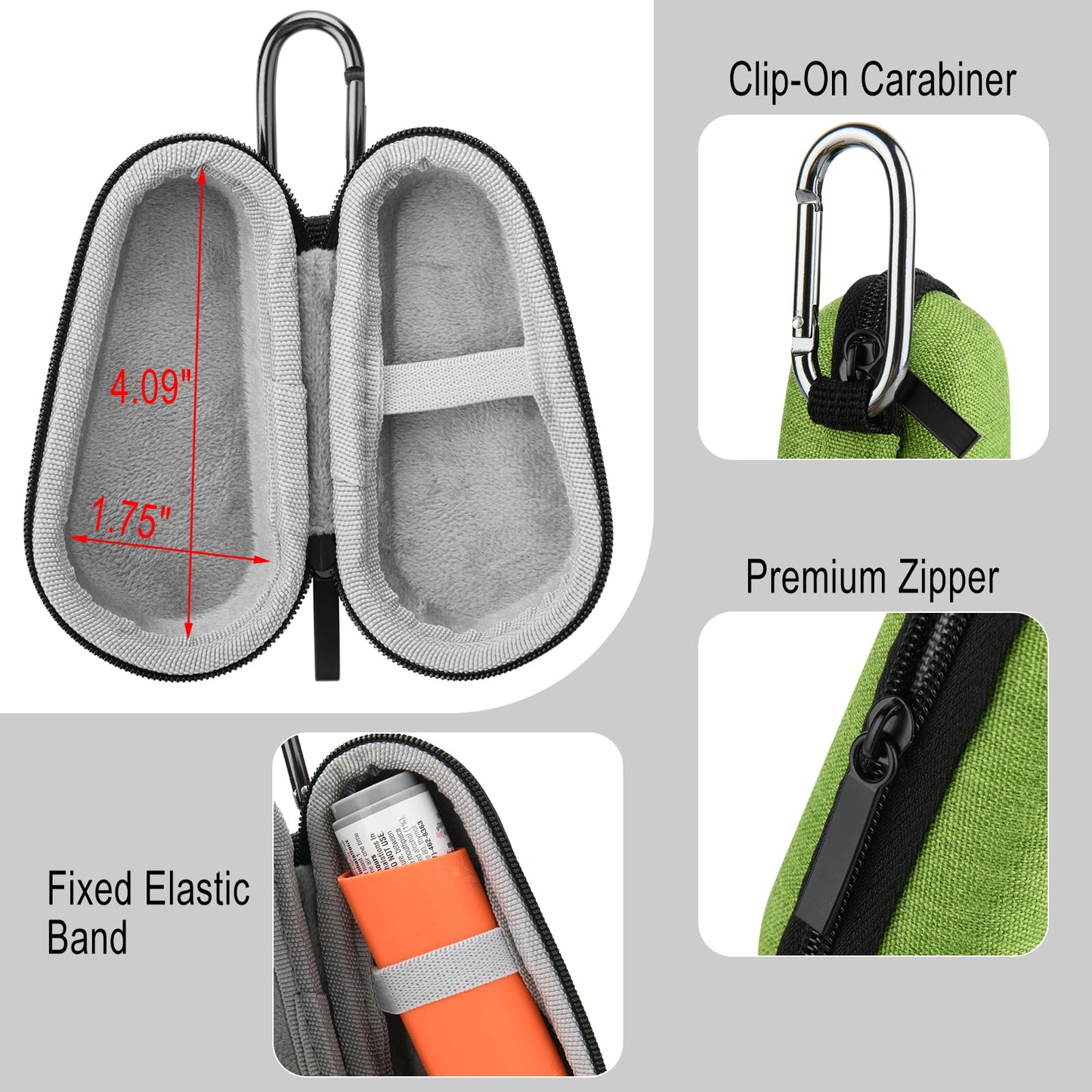 Beautyflier ethylene vinyl acetate protective case open showing interior velvet lining