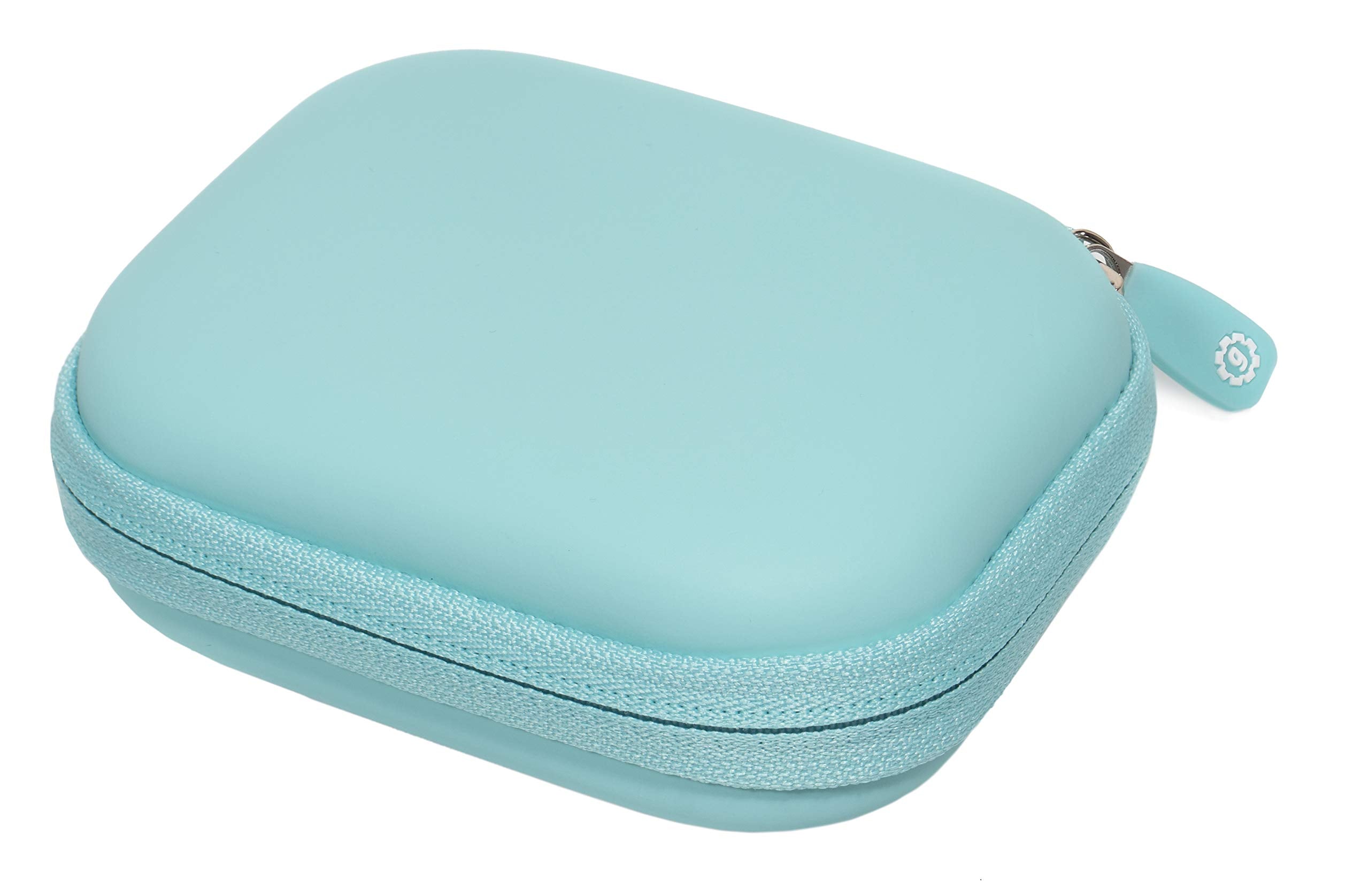 GETGEAR protective travel storage pouch opened displaying soft plush lining and mesh pocket.
