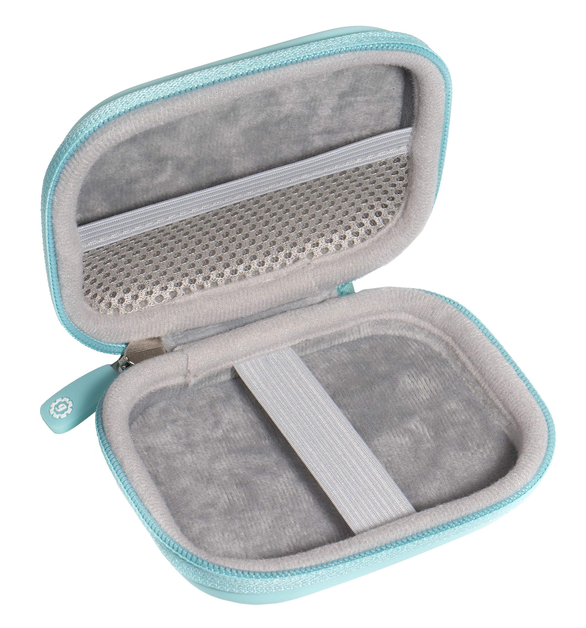 GETGEAR compact inhaler container closed showing secure zipper closure and premium texture.
